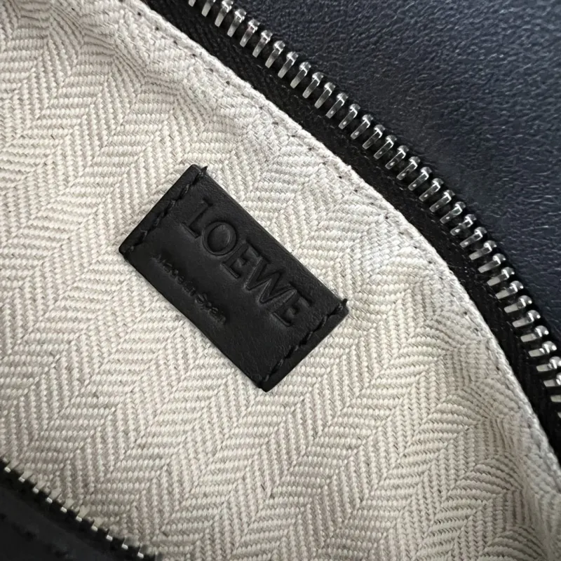 Loewe Black Leather Crossbody Bag 488 - Image 9