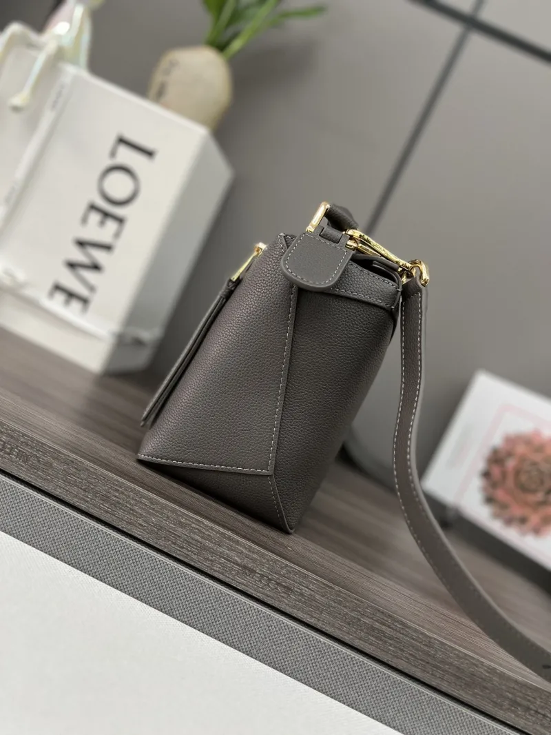 Alternative view of Loewe Gray Leather Crossbody Handbag 489