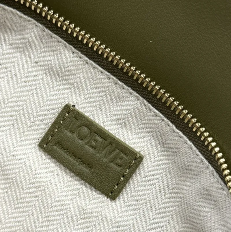 LOEWE Navy Olive Leather Puzzle Crossbody Bag 491 - Image 9