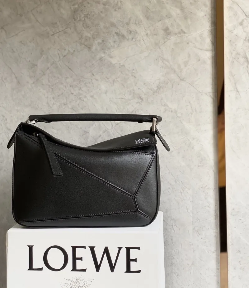 Alternative view of LOEWE Black Leather Handle Crossbody Bag