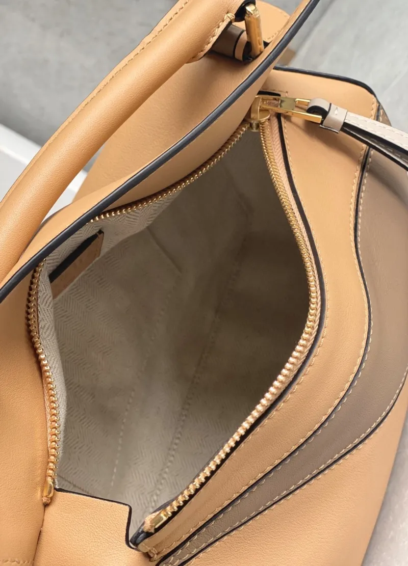 Loewe Puzzle Crossbody Bag Tan Gray 496 - Image 6