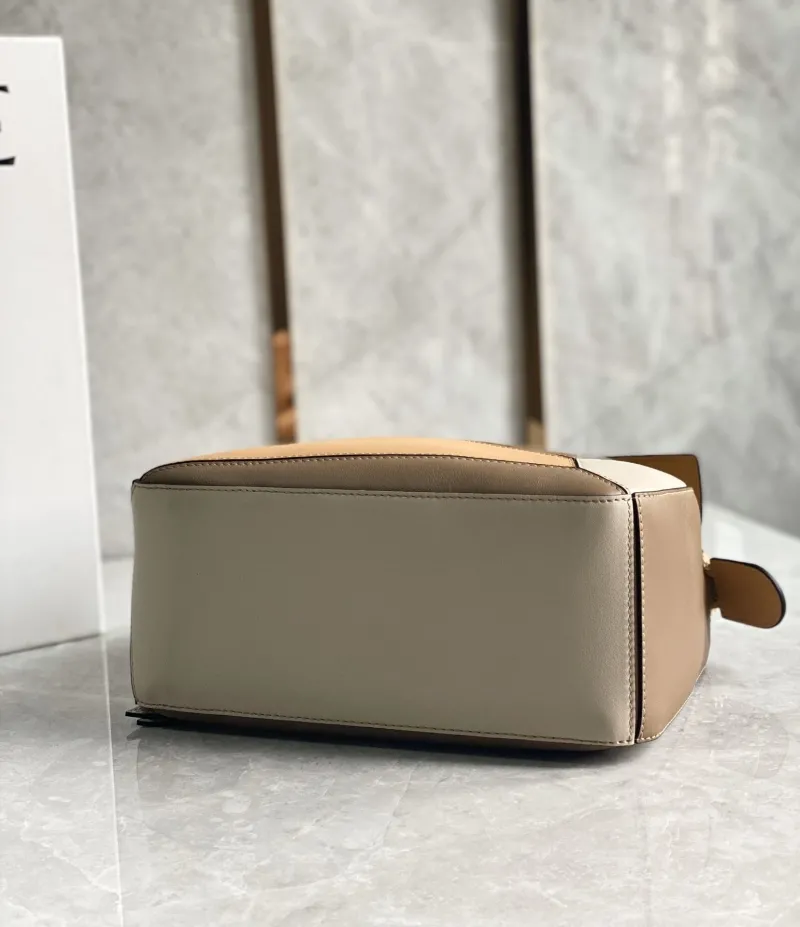 Loewe Puzzle Crossbody Bag Tan Gray 496 - Image 7