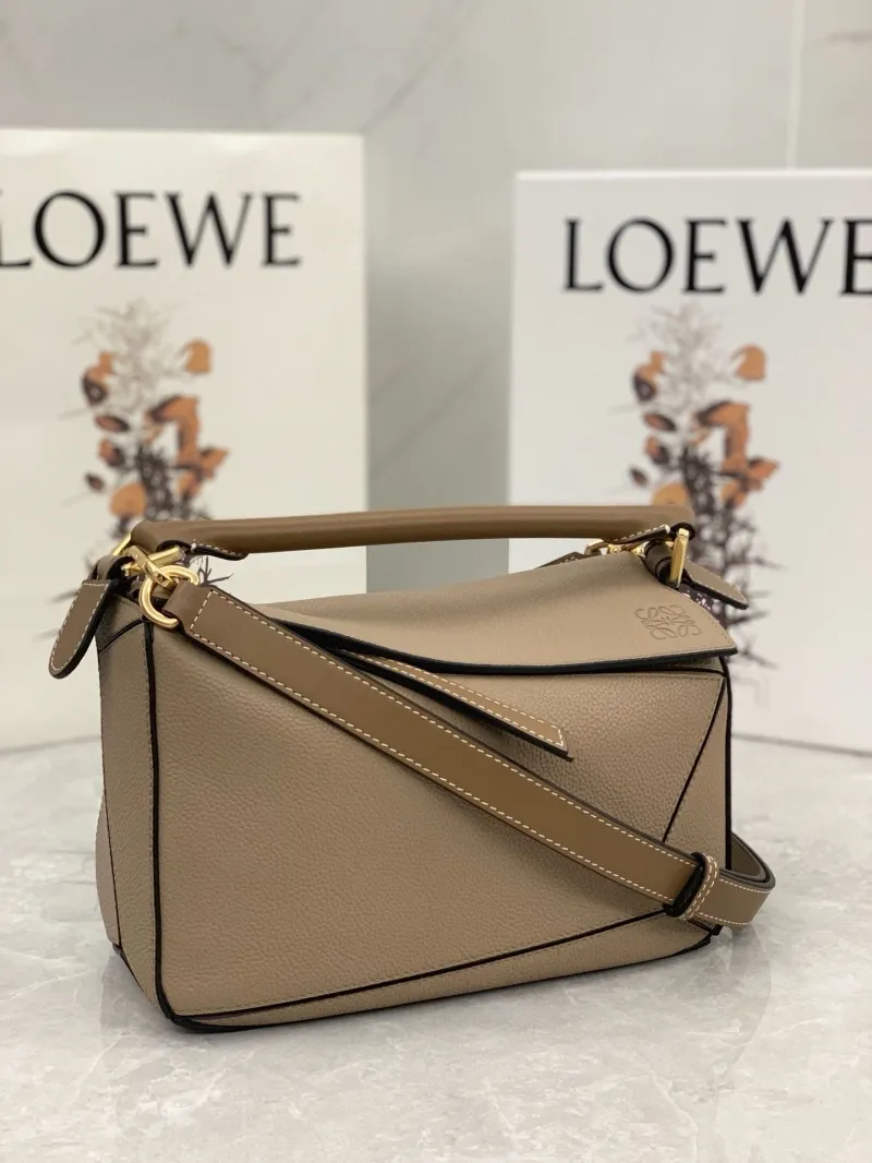 Alternative view of LOEWE Beige Puzzle Handbag 500