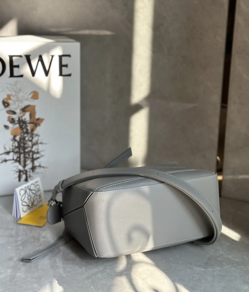 Alternative view of Loewe Gray Puzzle Shoulder Bag