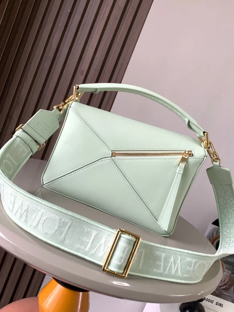 Loewe Mint Green Puzzle Handle Bag 507 - Image 3