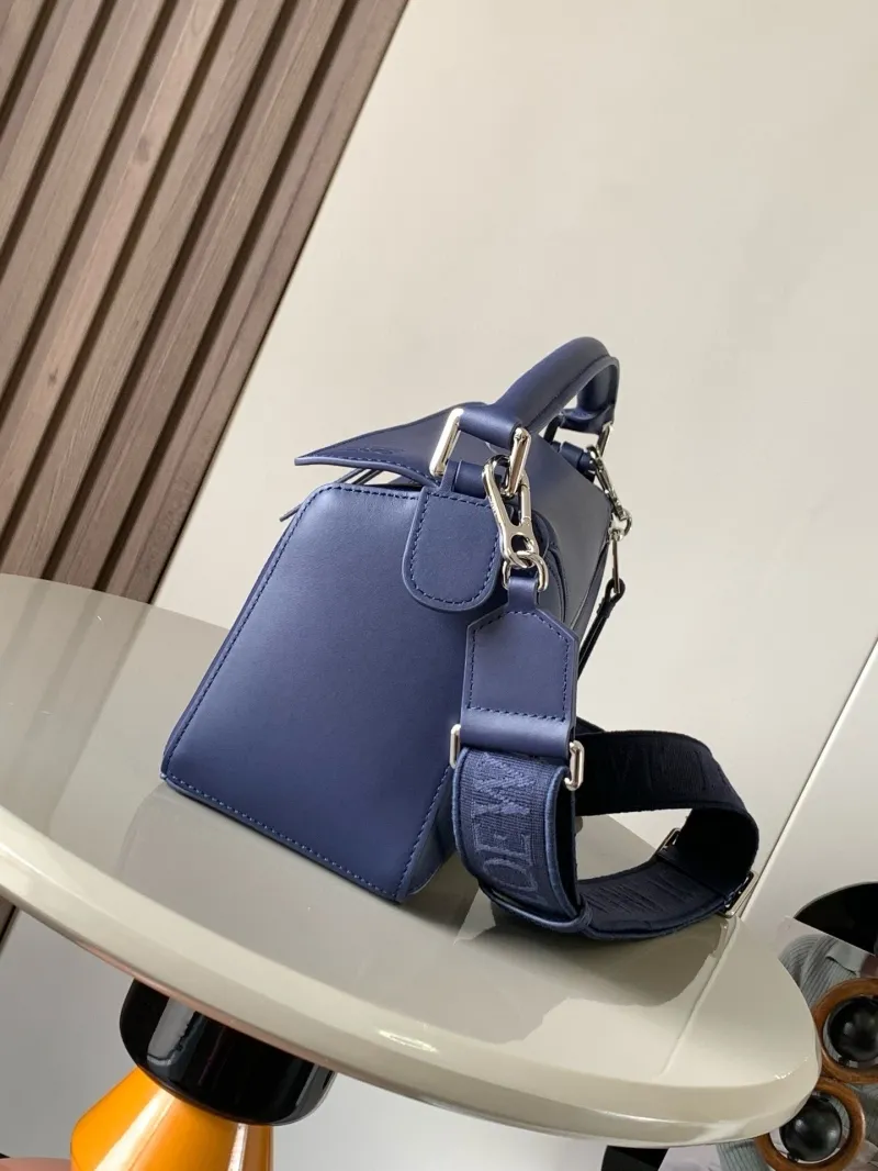 Alternative view of Loewe Navy Blue Leather Handbag 509