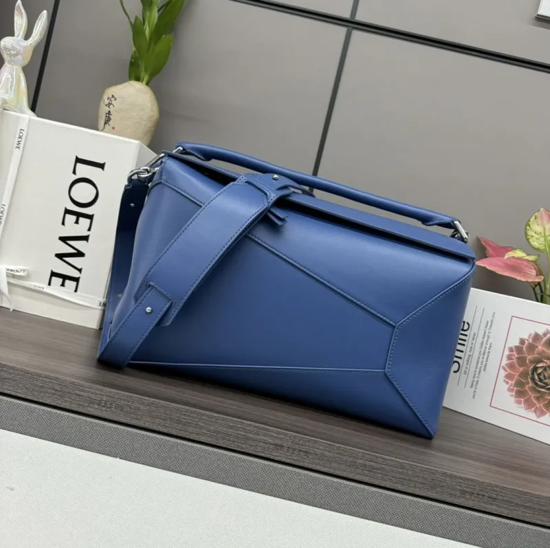 LOEWE Blue Leather Crossbody Bag 516