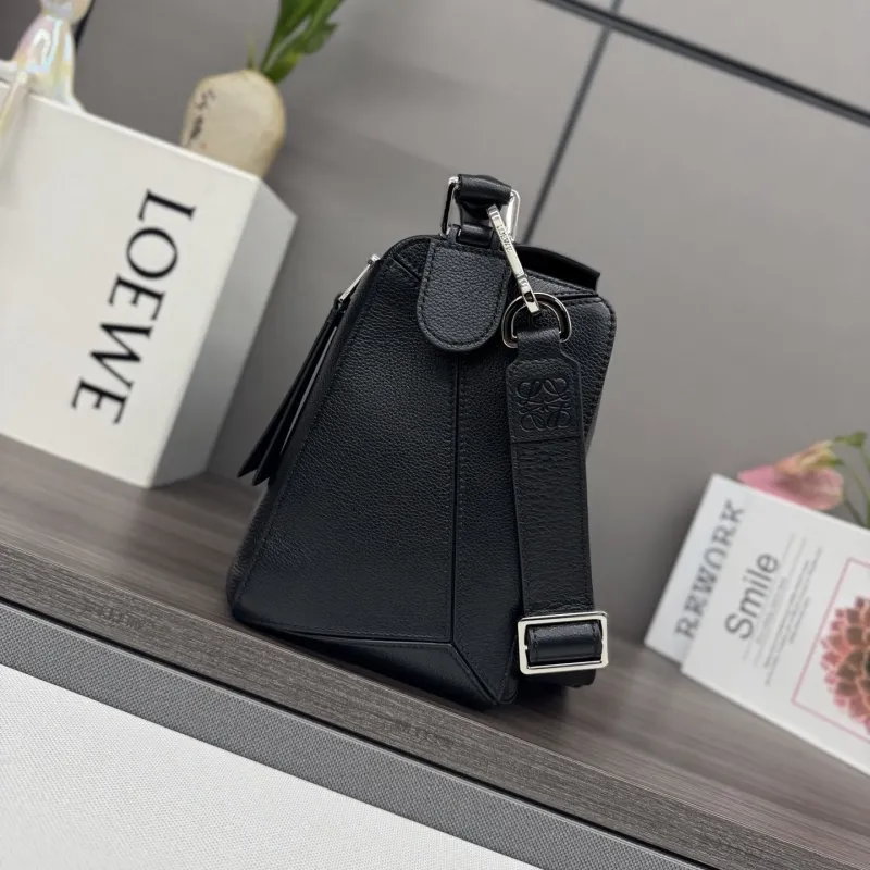 Alternative view of LOEWE Black Leather Crossbody Bag 518