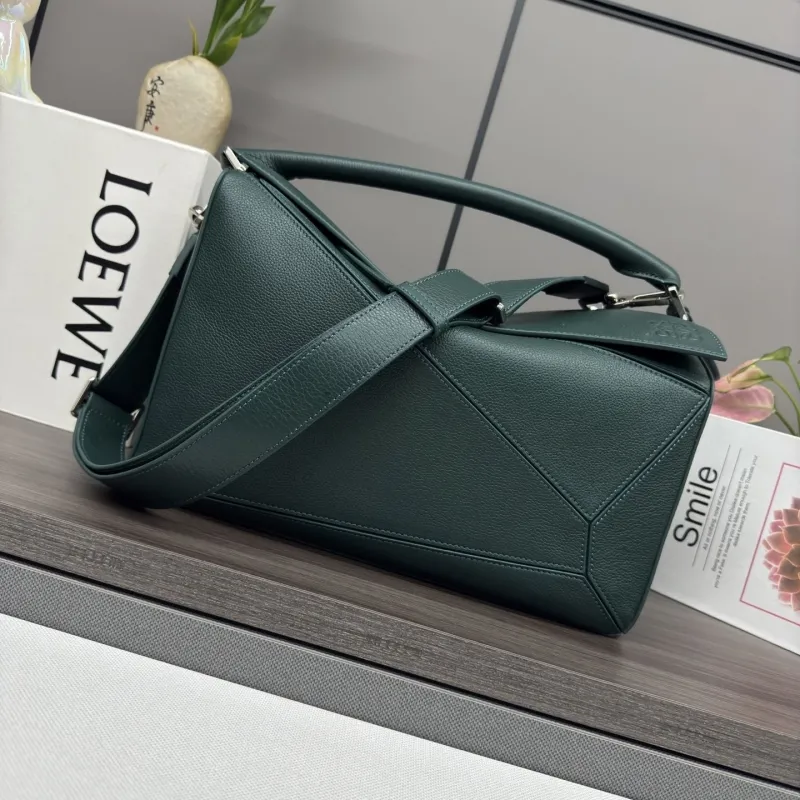 Loewe Dark Green Handle Shoulder Bag 519