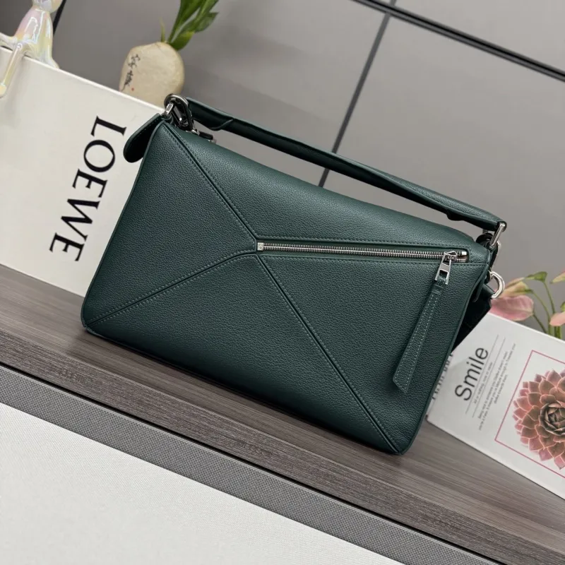 Loewe Dark Green Handle Shoulder Bag 519 - Image 3