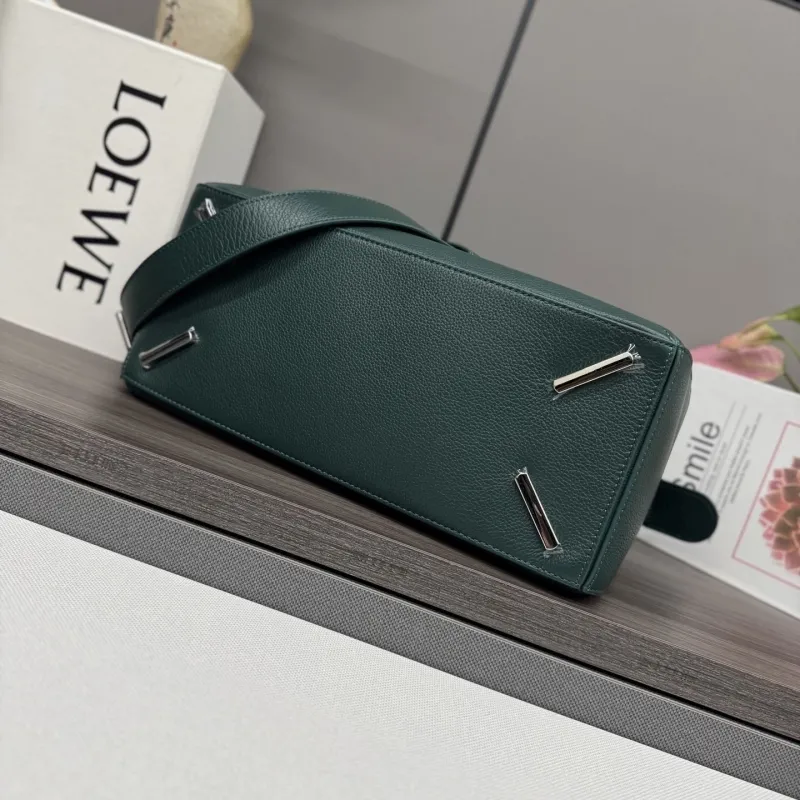 Loewe Dark Green Handle Shoulder Bag 519 - Image 4