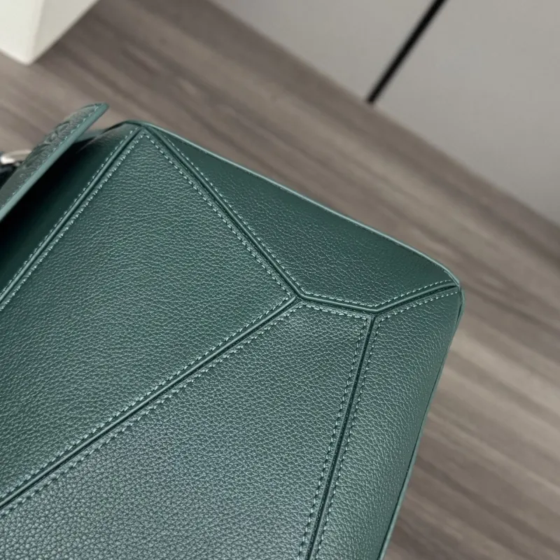 Loewe Dark Green Handle Shoulder Bag 519 - Image 6