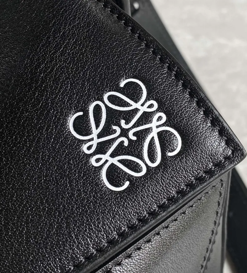 Loewe Black Leather Handle Crossbody Bag - Image 3