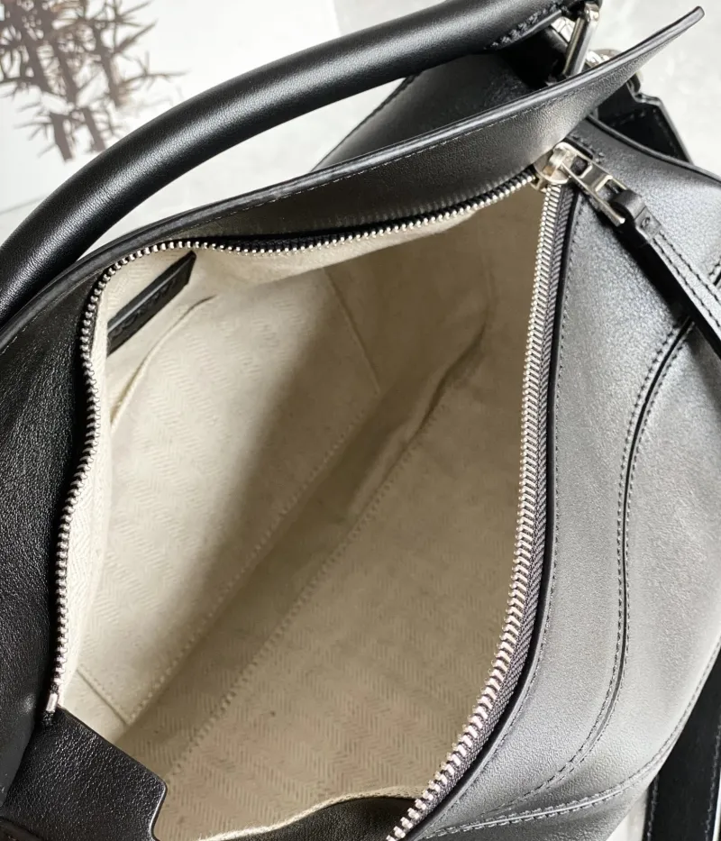 Loewe Black Leather Handle Crossbody Bag - Image 8