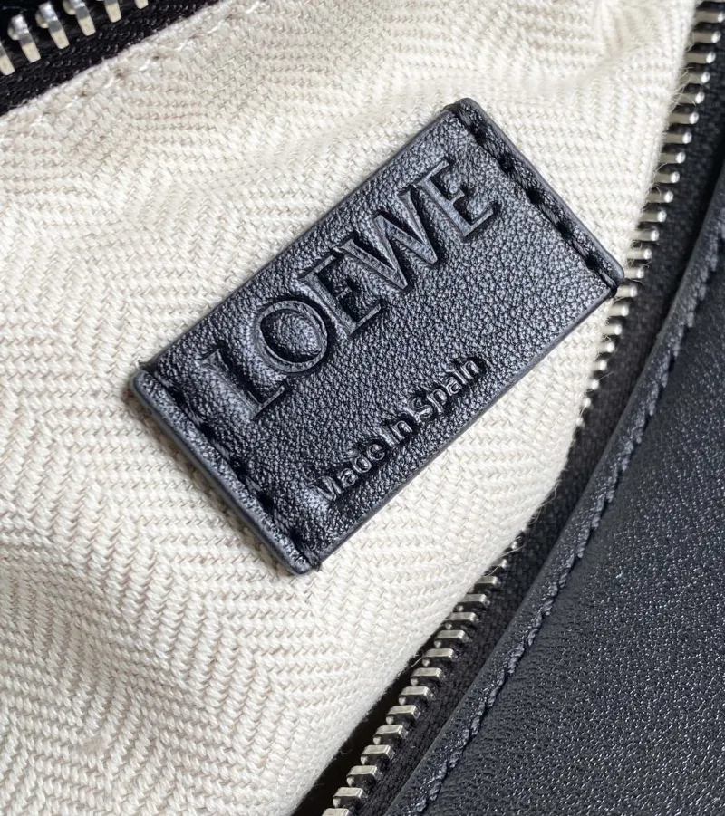 Loewe Black Leather Handle Crossbody Bag - Image 9