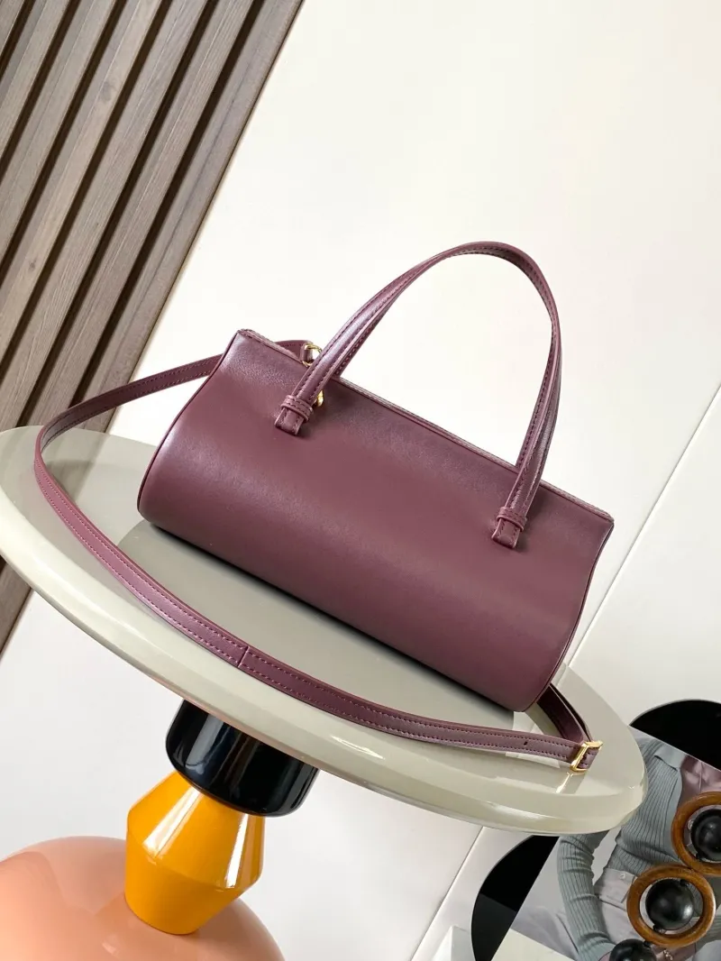 LOEWE Burgundy Leather Handbag 528 - Image 3
