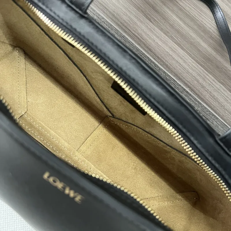 LOEWE Black Leather Tote Bag 531 - Image 8