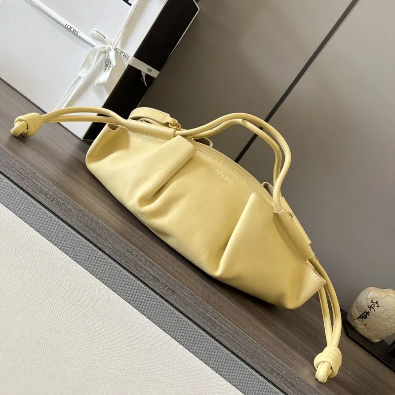 LOEWE Pale Yellow Handle Bag 534