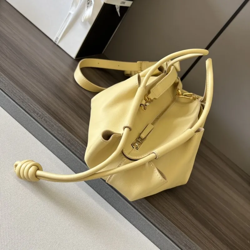 Alternative view of LOEWE Pale Yellow Handle Bag 534