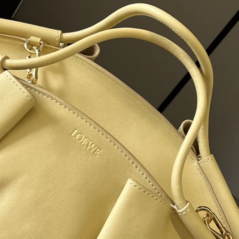 LOEWE Pale Yellow Handle Bag 534 - Image 5