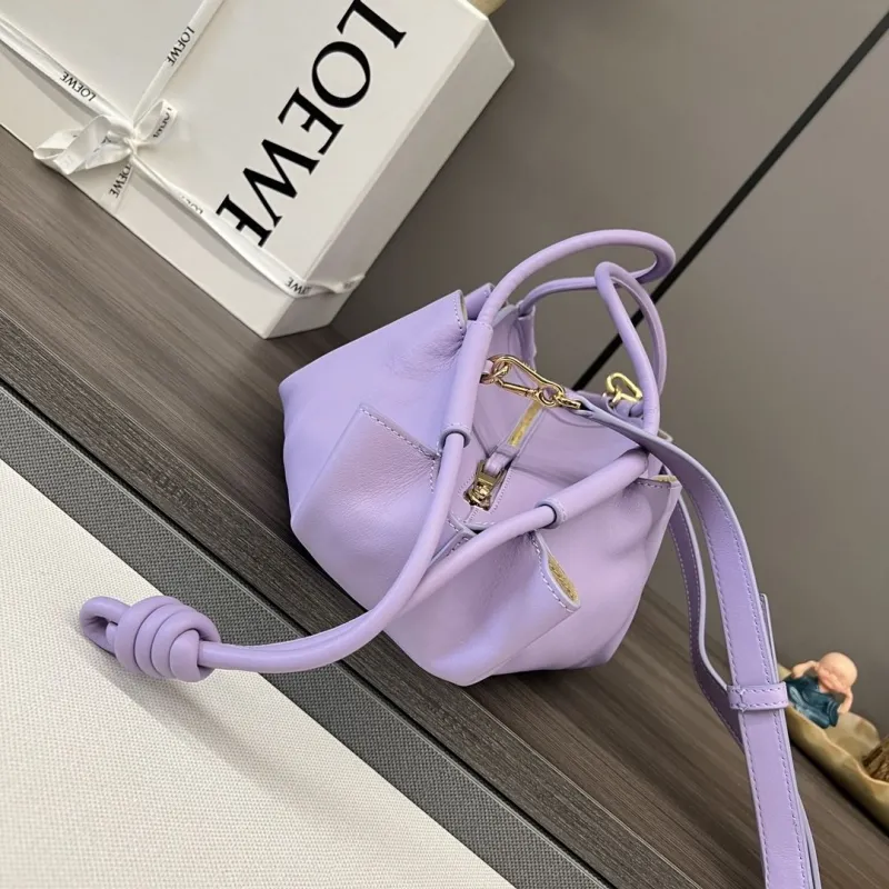 Alternative view of Loewe Lavender Leather Crossbody Handbag 536