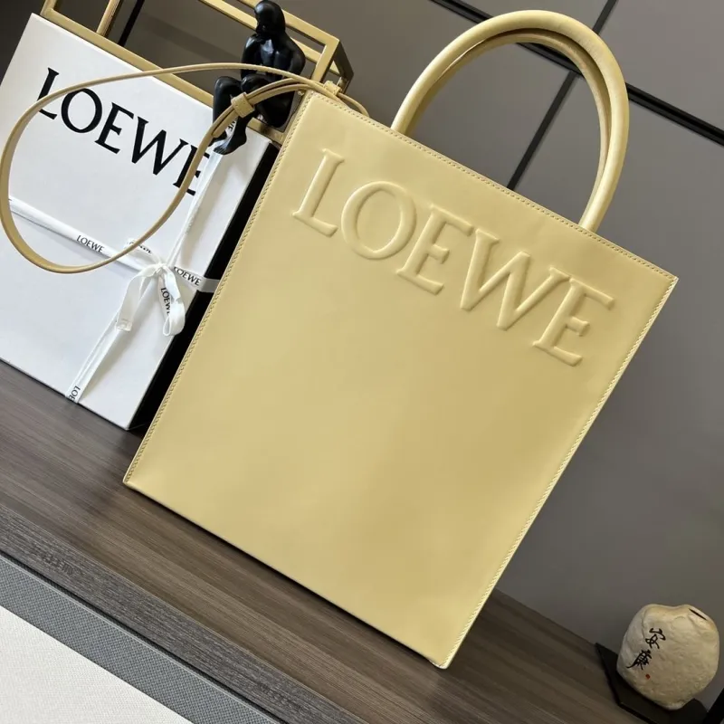 LOEWE Pale Yellow Tote Bag 542