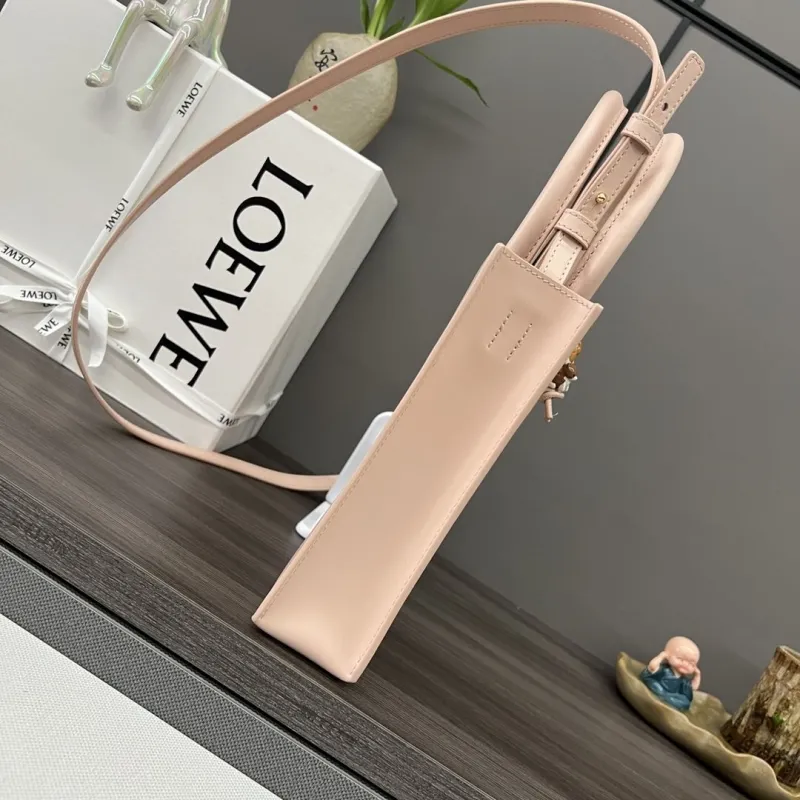 Alternative view of LOEWE Light Pink Small Crossbody Tote Bag