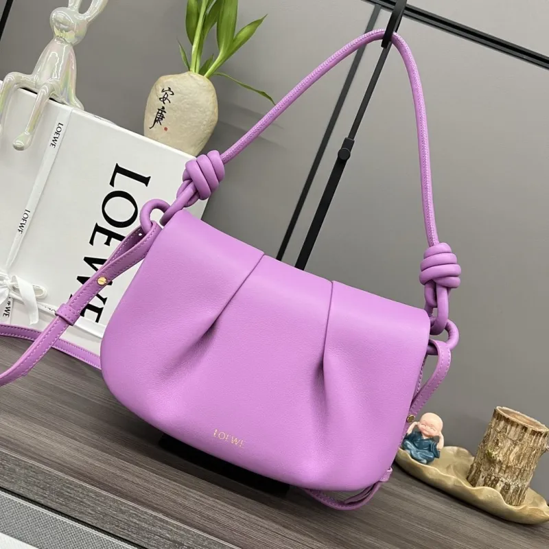 LOEWE Purple Knot Crossbody Bag 554
