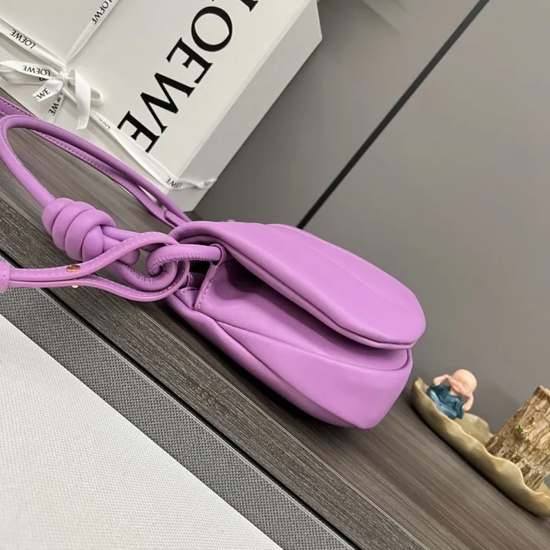 Alternative view of LOEWE Purple Knot Crossbody Bag 554