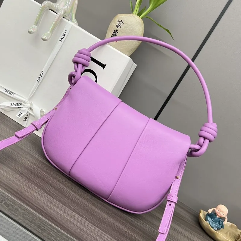LOEWE Purple Knot Crossbody Bag 554 - Image 3