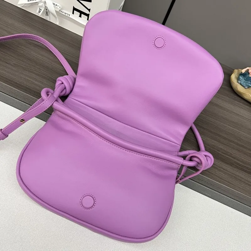 LOEWE Purple Knot Crossbody Bag 554 - Image 6