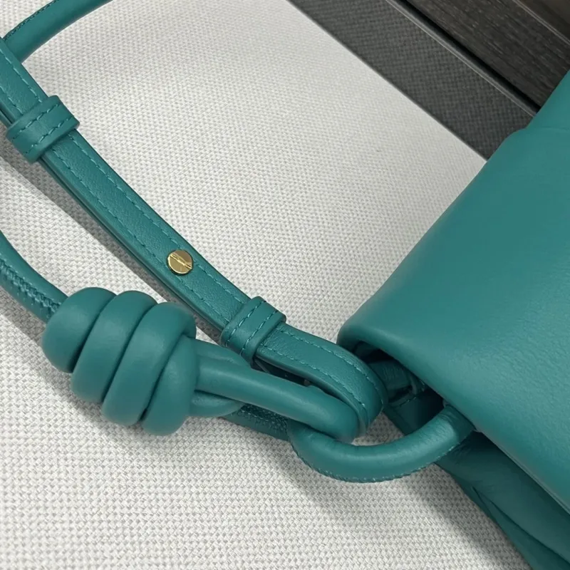 LOEWE Teal Leather Crossbody Bag - Image 5