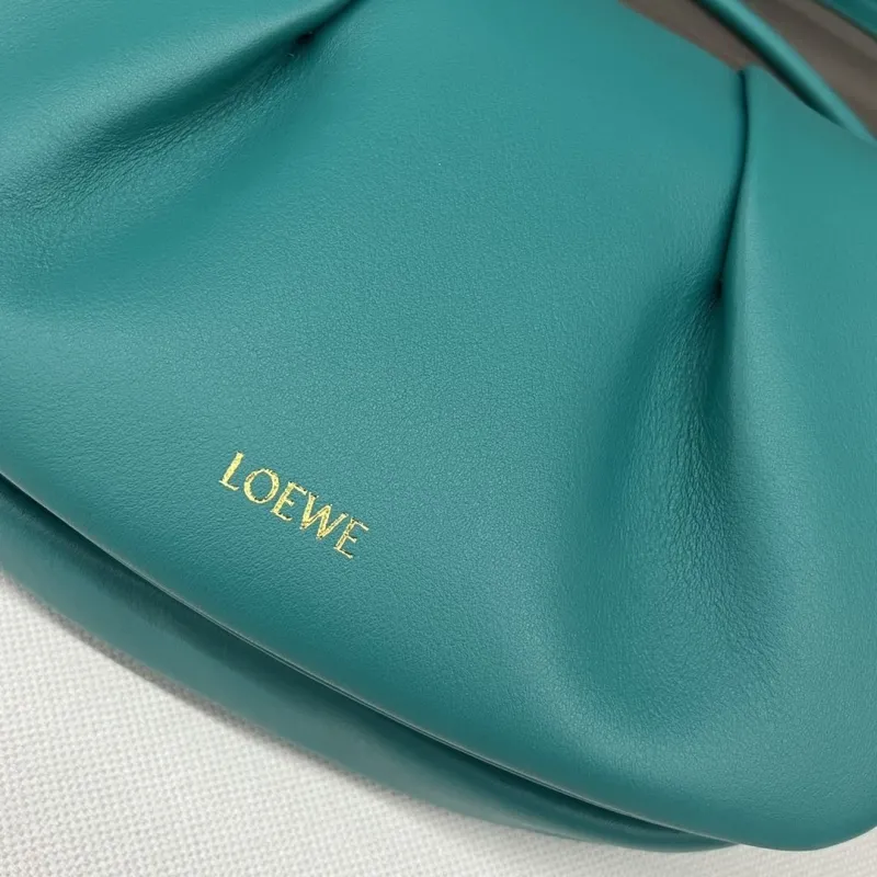LOEWE Teal Leather Crossbody Bag - Image 6