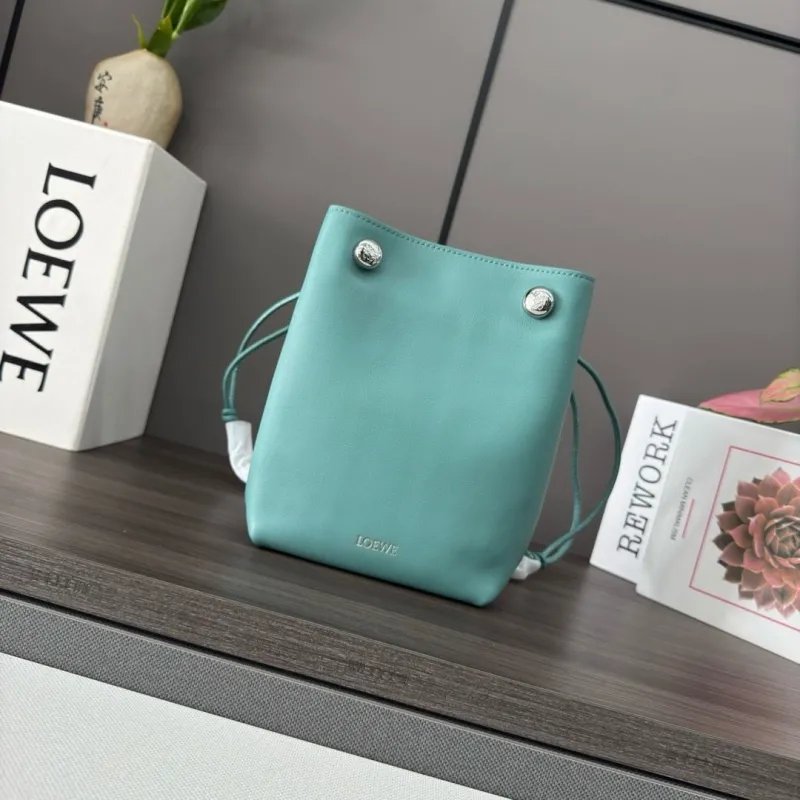 LOEWE Turquoise Bucket Bag 558