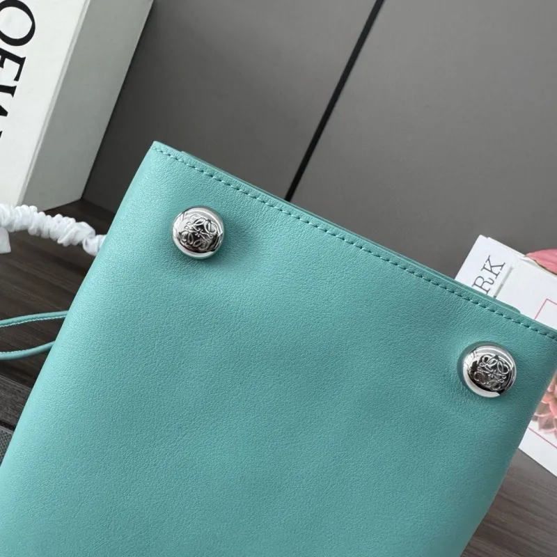 LOEWE Turquoise Bucket Bag 558 - Image 6