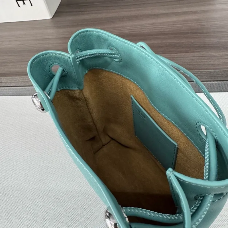 LOEWE Turquoise Bucket Bag 558 - Image 7