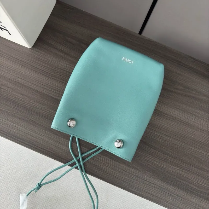 LOEWE Turquoise Bucket Bag 558 - Image 8