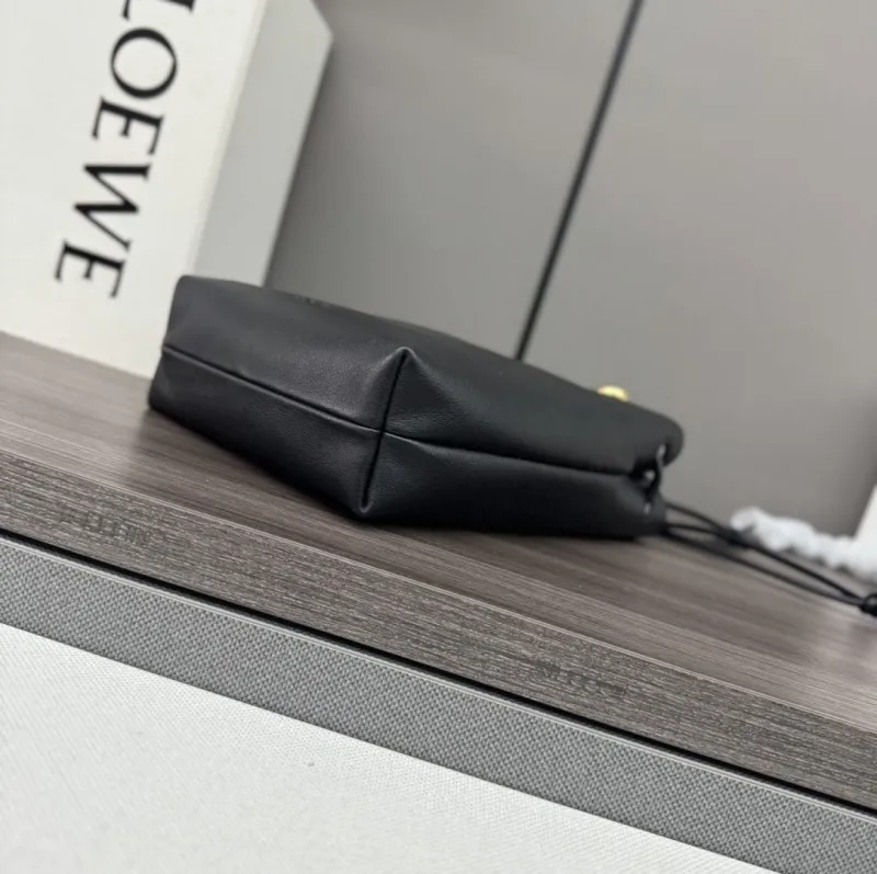 Alternative view of LOEWE Black Leather Bucket Bag 559