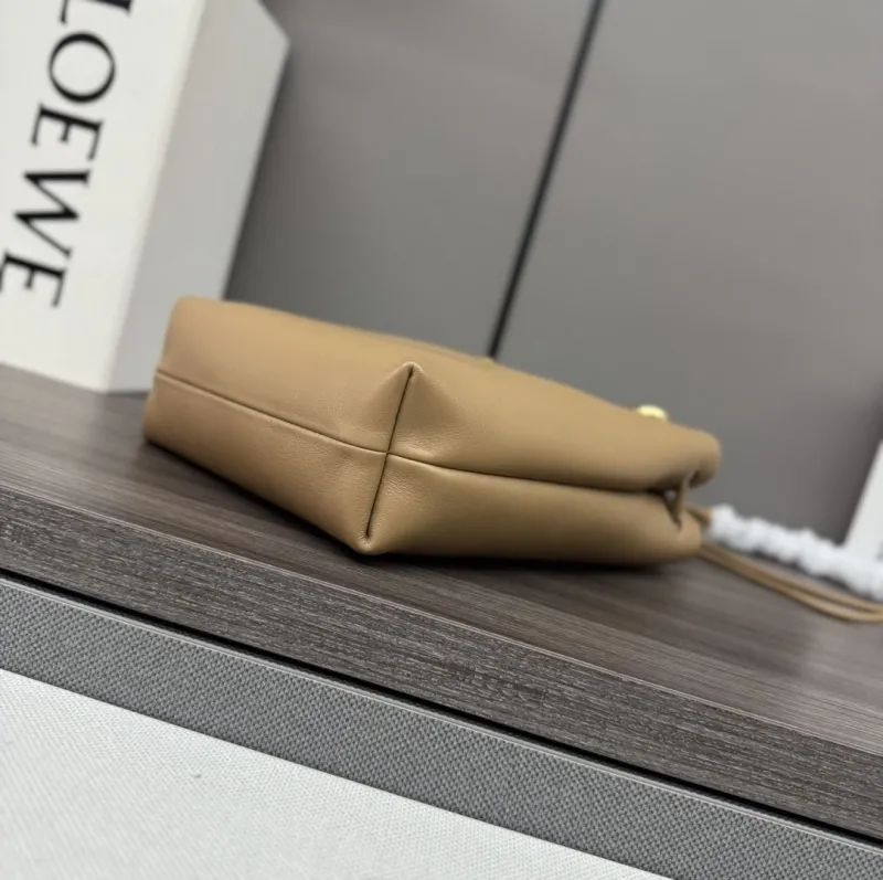 LOEWE Tan Leather Small Bucket Bag - Image 3