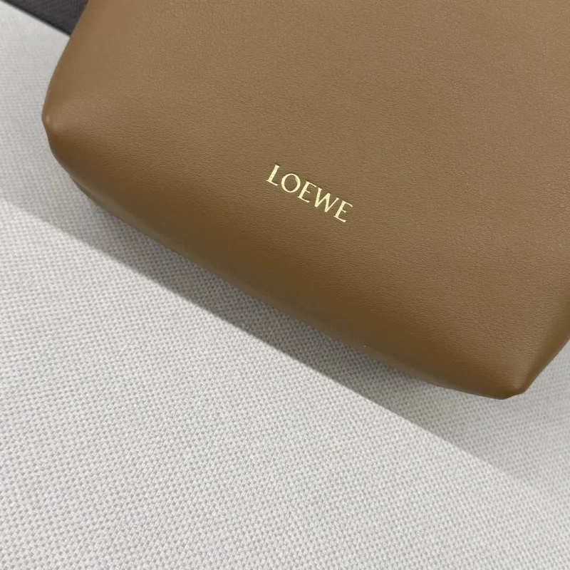 LOEWE Tan Leather Small Bucket Bag - Image 6