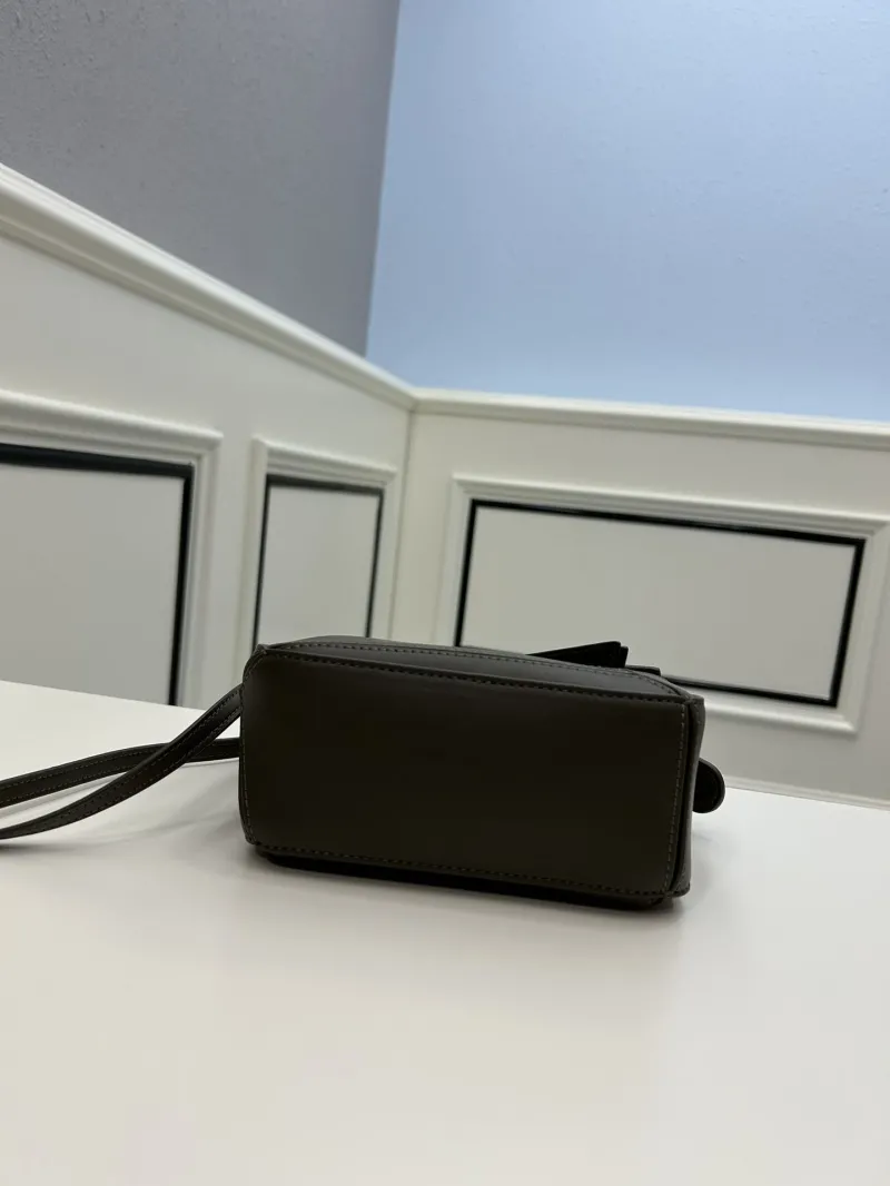 Loewe Mini 18cm Dark Olive Crossbody Handbag - Image 5