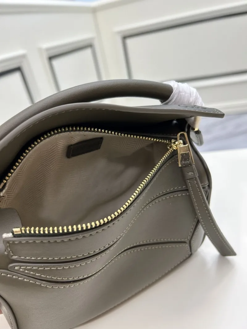 Loewe Mini 18cm Dark Olive Crossbody Handbag - Image 7