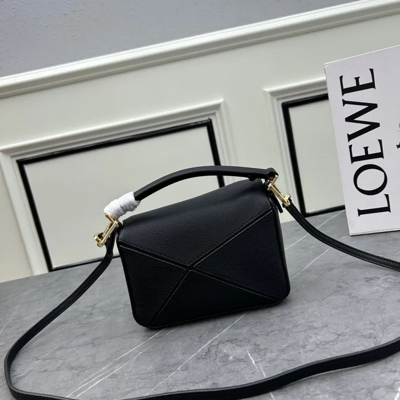 LOEWE Black 18cm Mini Crossbody Bag - Image 3