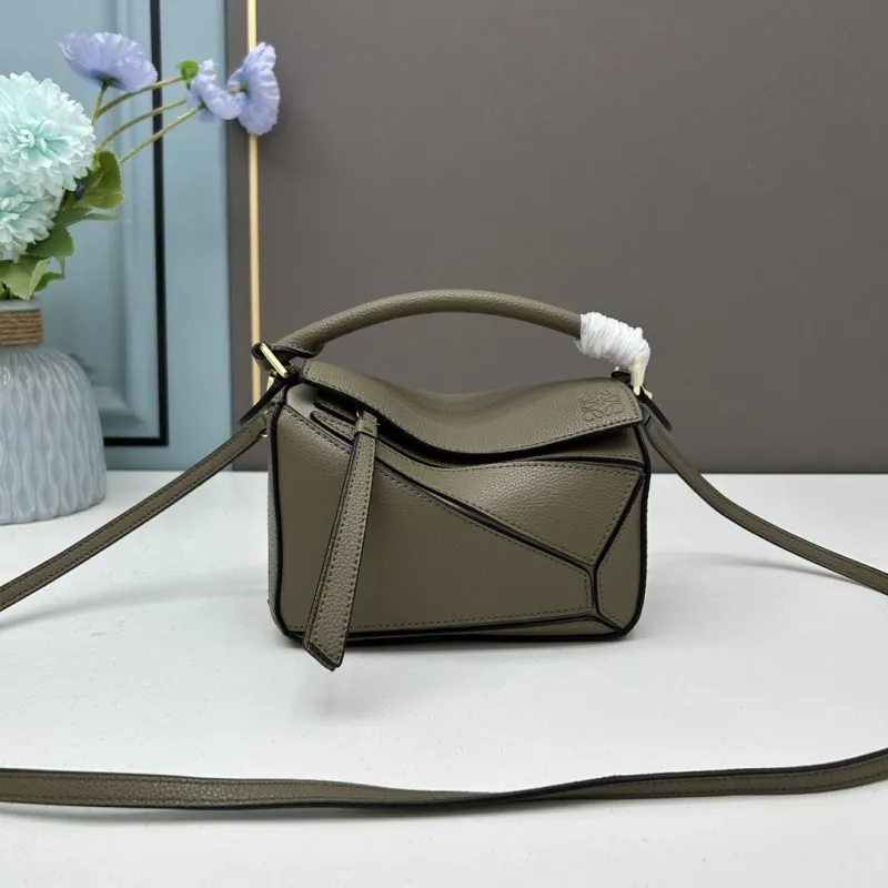Loewe Olive Green Mini Crossbody Handbag 568