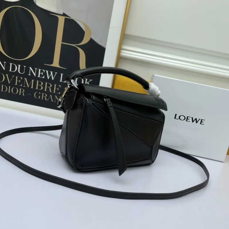 Alternative view of LOEWE Black Mini Puzzle Crossbody Bag 570