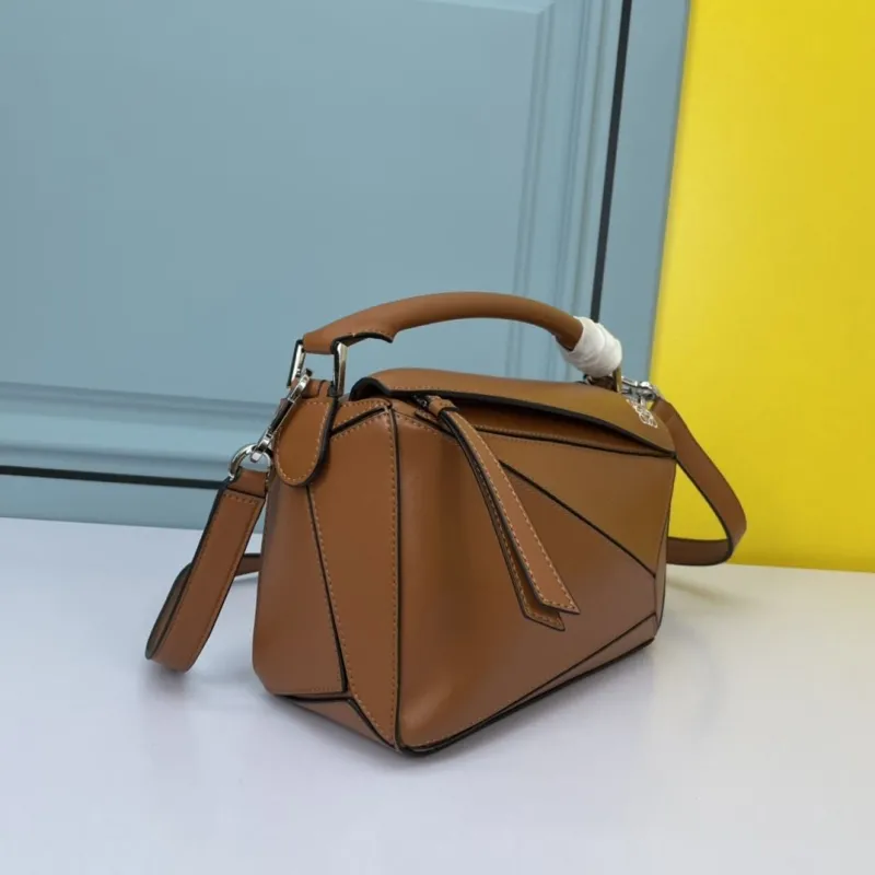 Alternative view of Loewe Brown Puzzle Crossbody Bag 584
