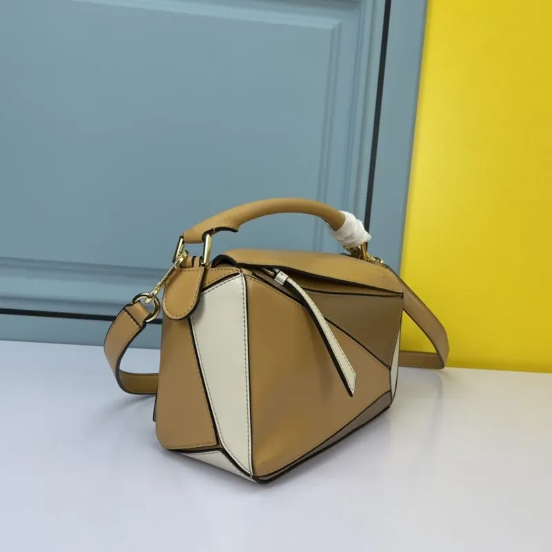 Alternative view of Loewe Tan White Puzzle Crossbody Bag SKU 590