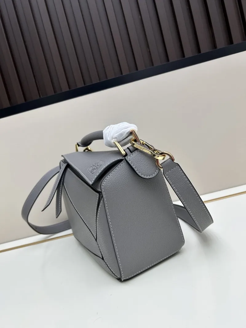 Alternative view of Loewe Gray Leather Handle Crossbody Bag 592