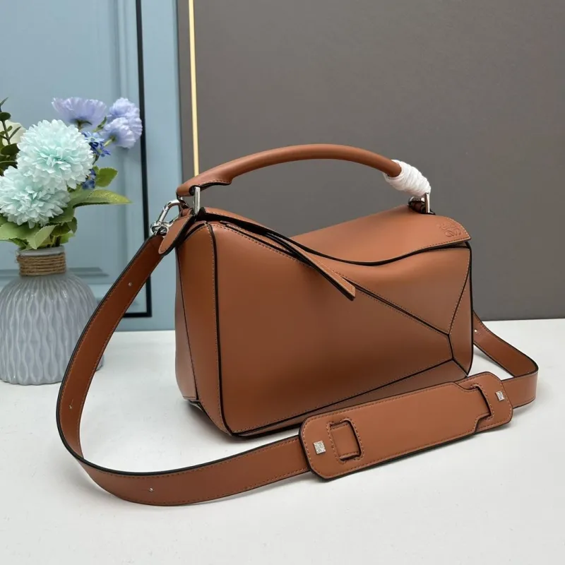 Alternative view of Loewe Large Brown Leather Handbag 30cm