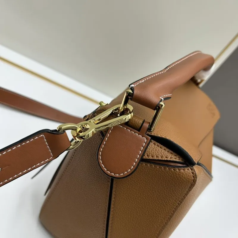 Loewe Large Brown Puzzle Shoulder Bag 30cm - Image 6